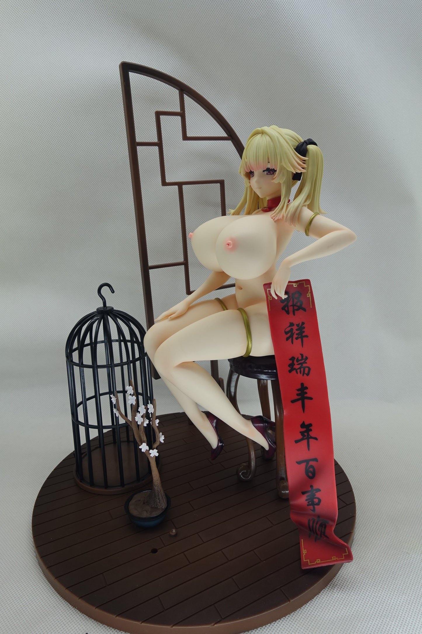 Moehime Union Yuri & Stella huge breast 1/4 collectible action figures naked anime figures