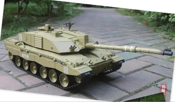 Radio Remote Control 1:16 Scale 2.4Ghz UK Challenger 2 Main Battle Tank 72cm RC Battle Tank Smoke & Sound (Metal Gear & track