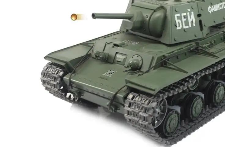 Radio Remote Control 1:16 Scale 2.4Ghz KV-1 Soviet Heavy Tank RC Battle Tank Smoke & Sound (Metal Gear & tracks)