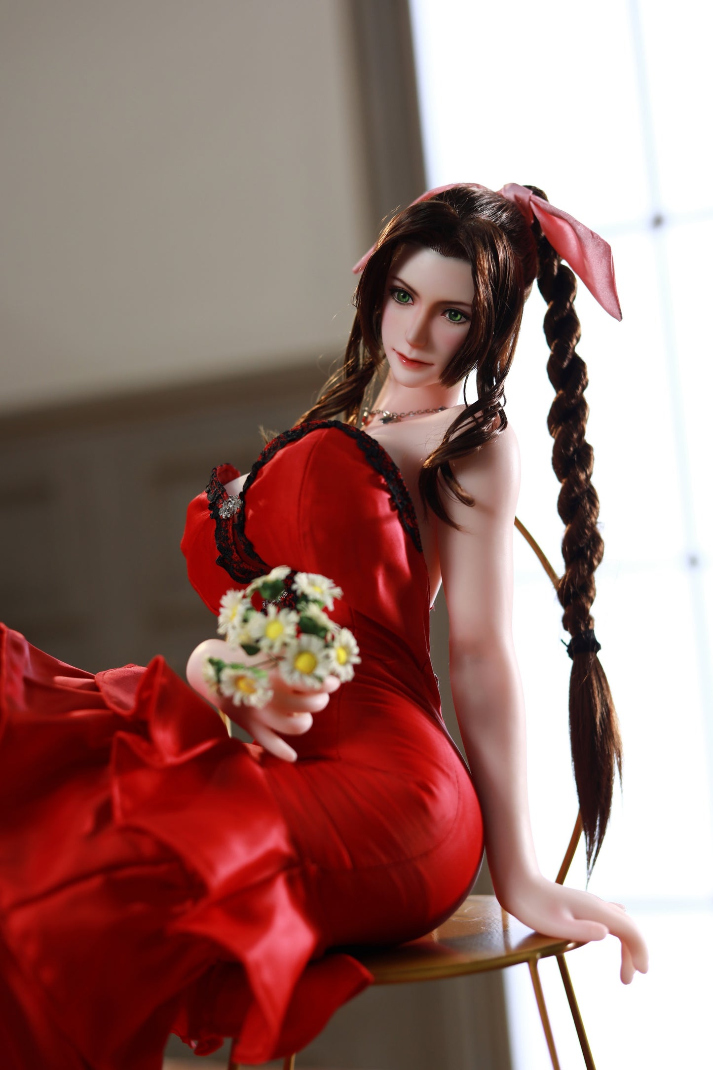 Final Fantasy VII Aerith Gainsborough adult figure anime sex doll love doll silicone doll anime adult toys men