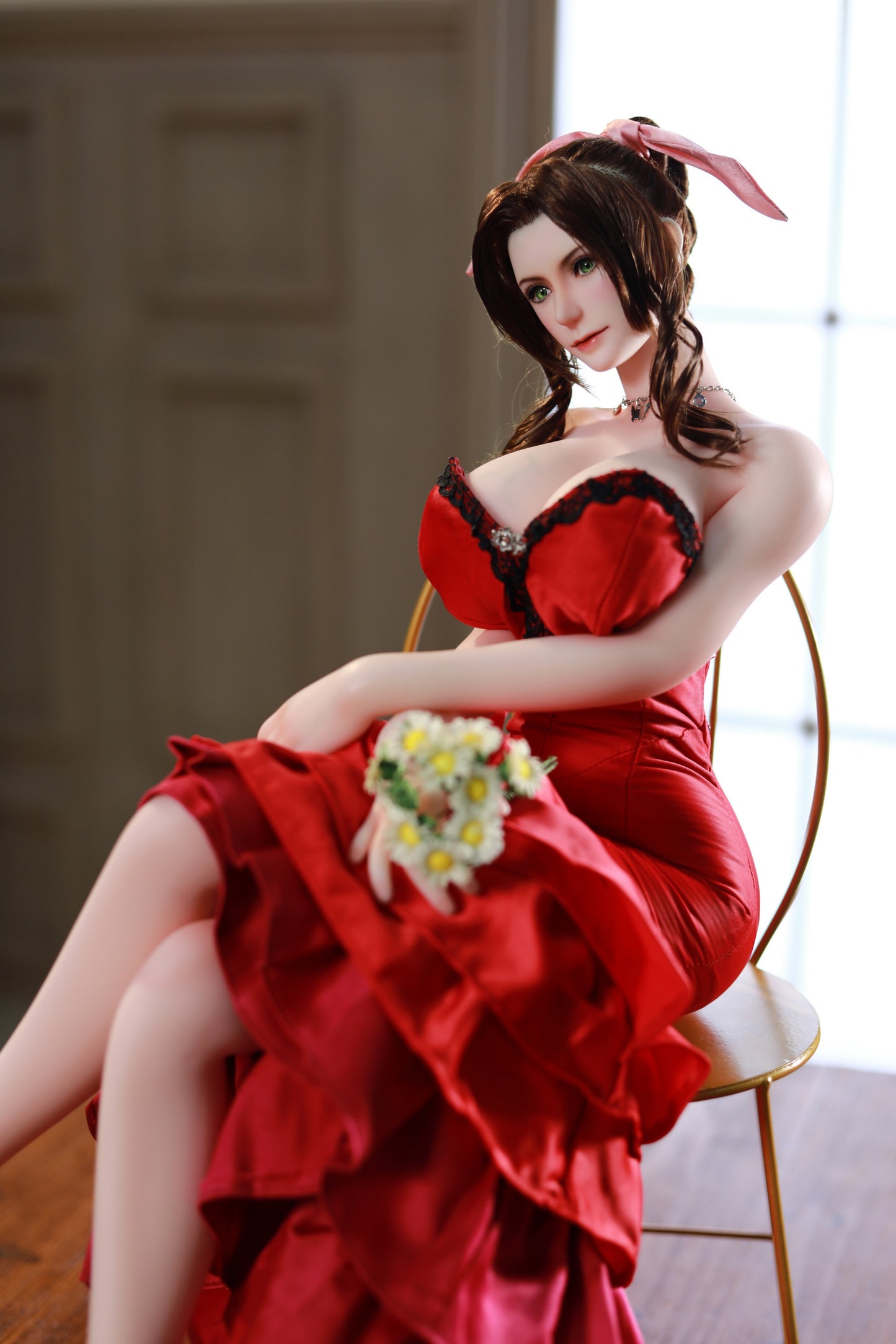Final Fantasy VII Aerith Gainsborough adult figure anime sex doll love doll silicone doll anime adult toys men