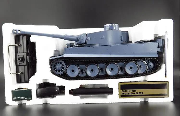 Radio Remote Control 1:16 Scale 2.4Ghz German Tiger 1 Battle Tank RC Battle Tank Smoke & Sound (Metal Gear & tracks)