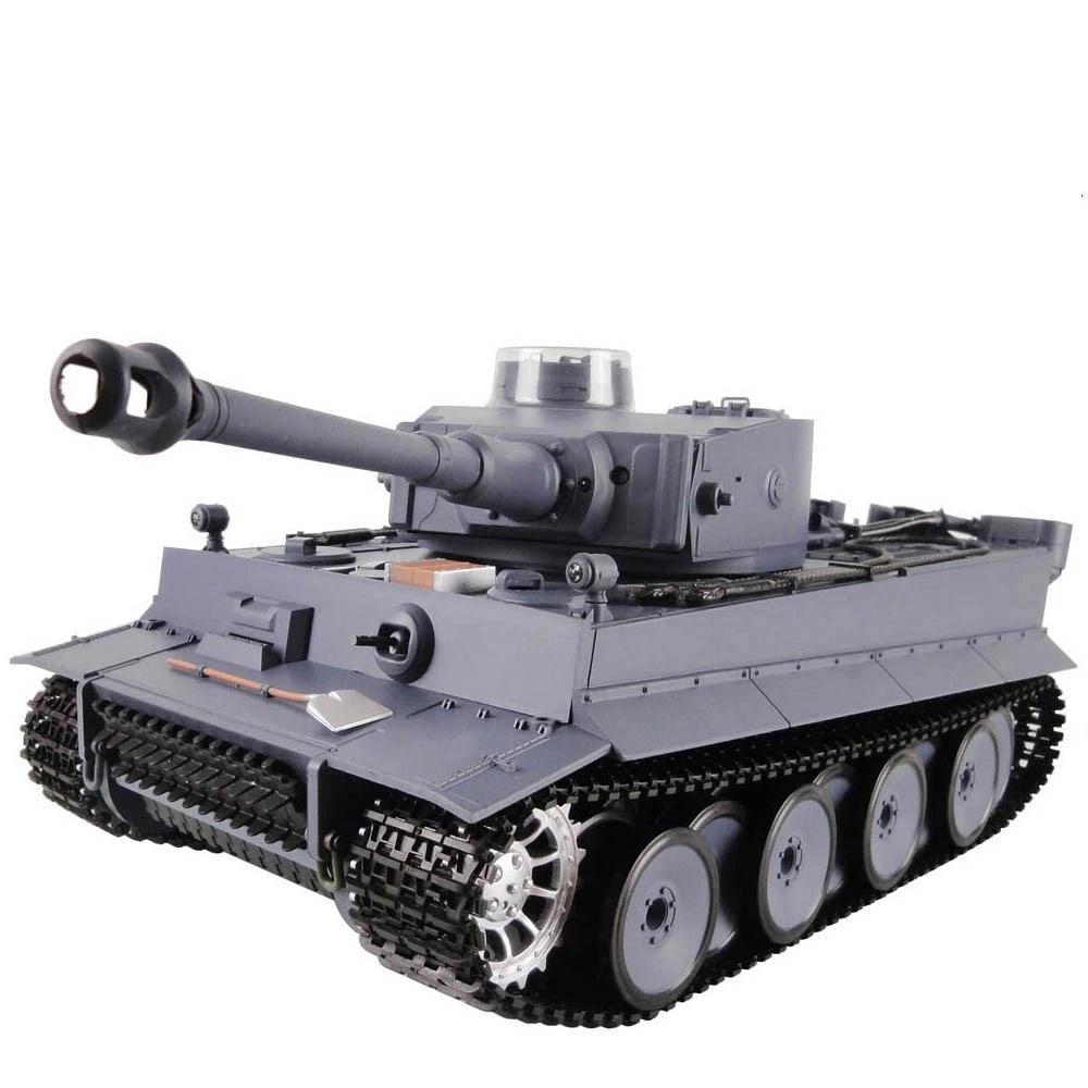 Radio Remote Control 1:16 Scale 2.4Ghz German Tiger 1 Battle Tank RC Battle Tank Smoke & Sound (Metal Gear & tracks)