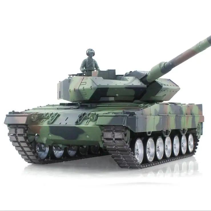 2.4Ghz 1/16 Scale Remote Control German Leopard 2A6 tank RC tank AirSoft RC Battle Tank Smoke & Sound (Metal Gear & tracks)