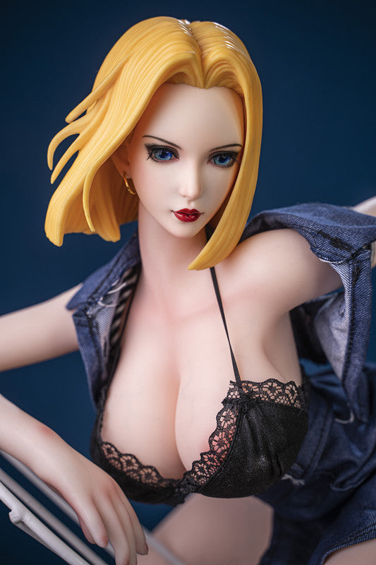 Japanese anime Dragon Ball Z Android 18 Lazuli adult figure anime sex doll love doll silicone doll anime adult toys men