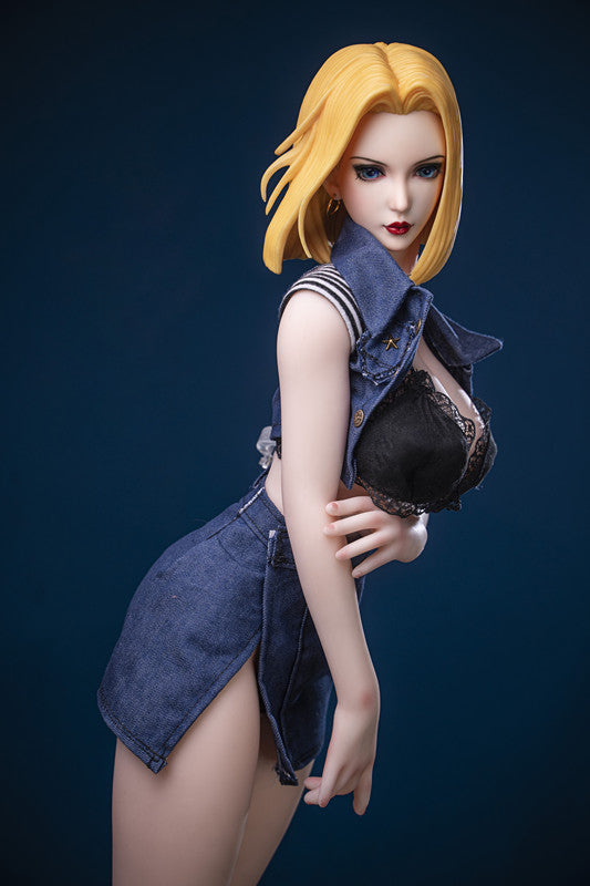Japanese anime Dragon Ball Z Android 18 Lazuli adult figure anime sex doll love doll silicone doll anime adult toys men