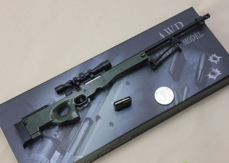 1:4 fake gun imitation gun Metal AWP sniper Rifle Toy Rifle gun model