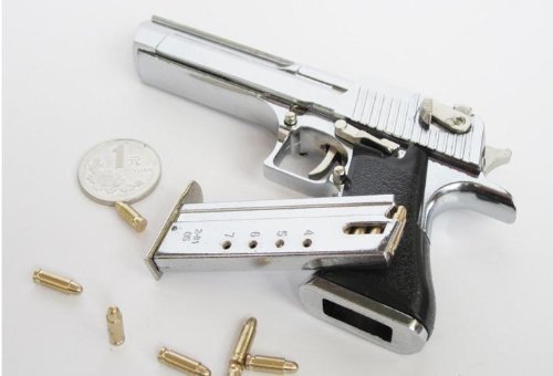 1/2.05 metal handgun Desert Eagle bright silver Ver. gun police toy pistol gun model,toy gun metal