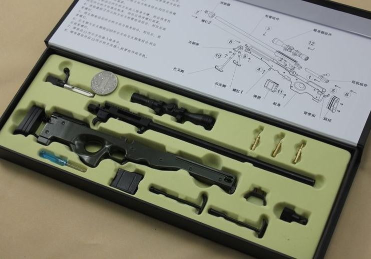 1:4 fake gun imitation gun Metal AWP sniper Rifle Toy Rifle gun model