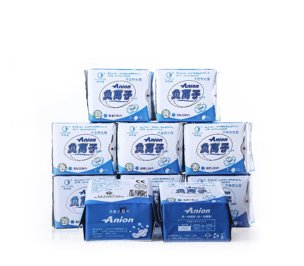 WinIon Anion Sanitary Napkins daytime use Pad Winalite Lovemoon Sanitary Napkins daytime use pad Anion Pads (20 Packs x 8 Pads)