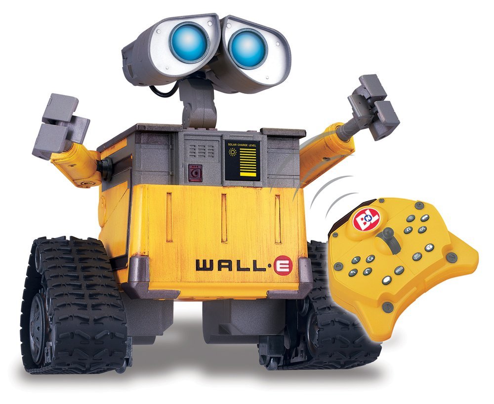 RC Disney Pixar's Wall-E U-Command Remote Control Robot Humanoid Android Infrared Robot Toy Action Figure Model Doll In Box