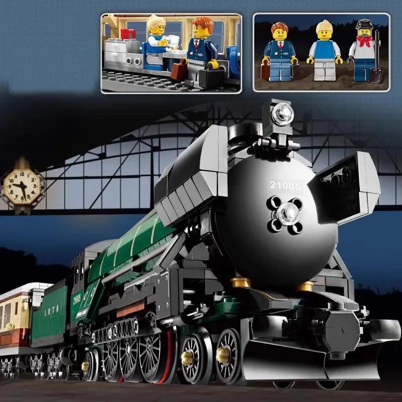Steam Model Train Building Blocks,Buildable Train Building Bricks Set (1085 Pcs)