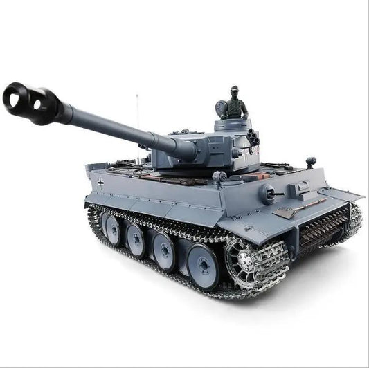 Radio Remote Control 1:16 Scale 2.4Ghz German Tiger 1 Battle Tank RC Battle Tank Smoke & Sound (Metal Gear & tracks)