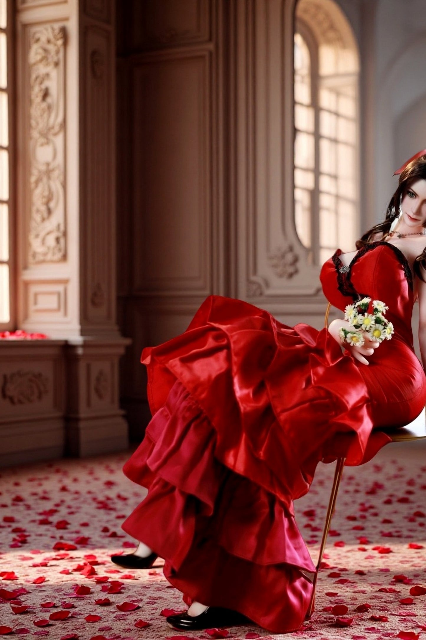 Final Fantasy VII Aerith Gainsborough adult figure anime sex doll love doll silicone doll anime adult toys men