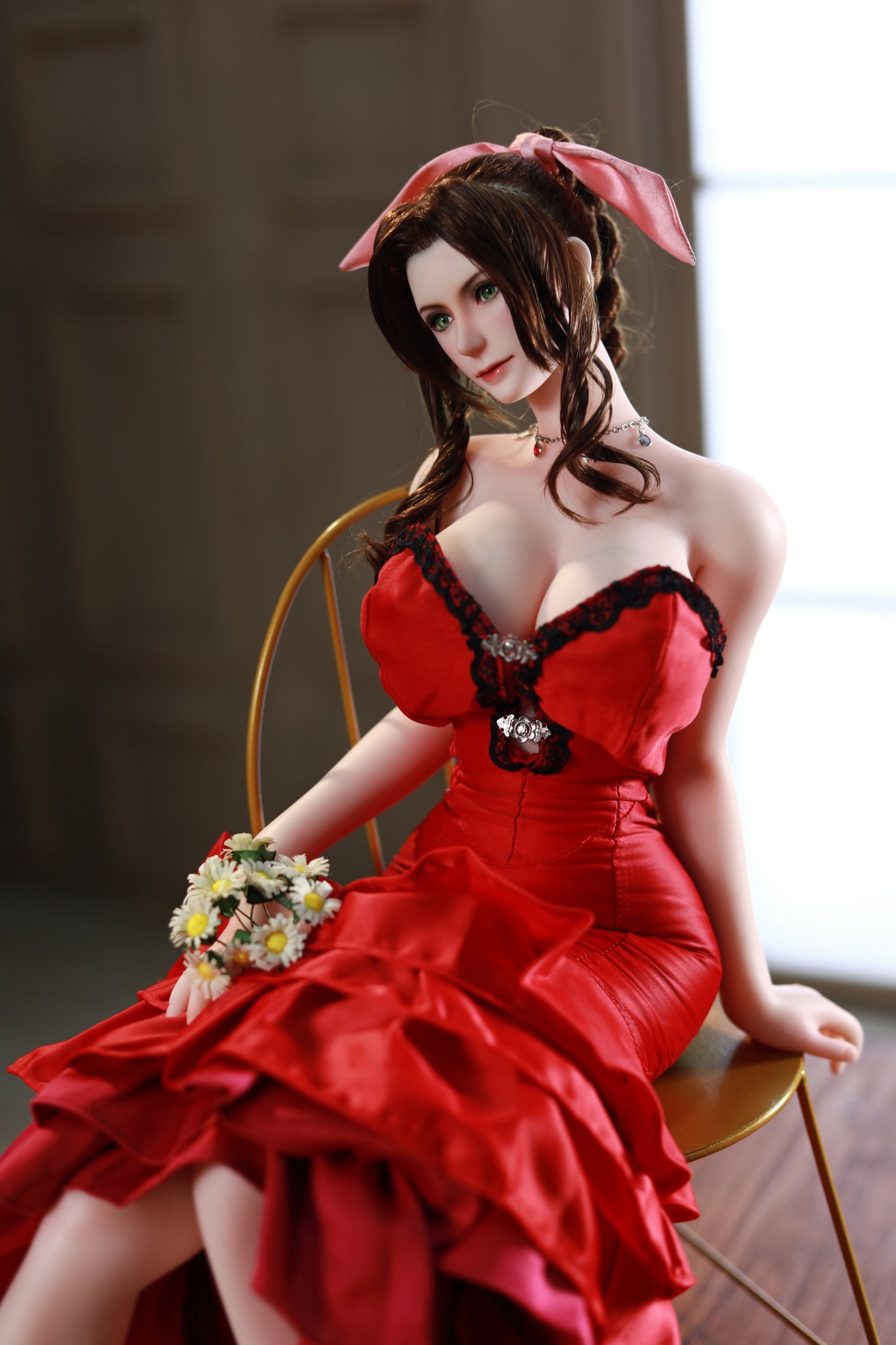 Final Fantasy VII Aerith Gainsborough adult figure anime sex doll love doll silicone doll anime adult toys men
