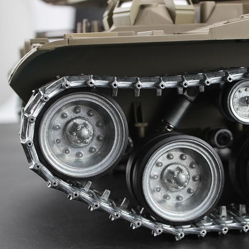 Radio Remote Control 1:16 Scale 2.4Ghz US M41A3 Walker Bulldog tanks RC Airsoft Battle Tank Smoke & Sound (Metal Gear & tracks)