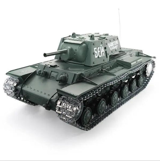 Radio Remote Control 1:16 Scale 2.4Ghz KV-1 Soviet Heavy Tank RC Battle Tank Smoke & Sound (Metal Gear & tracks)
