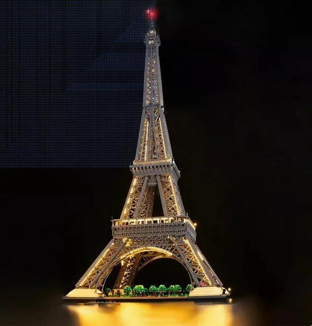 Paris Eiffel Tower Building Blocks Set with light (10001 Pcs)