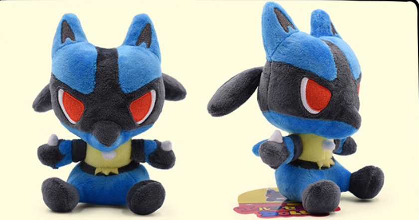 Lucario plush soft stuffed animal toys