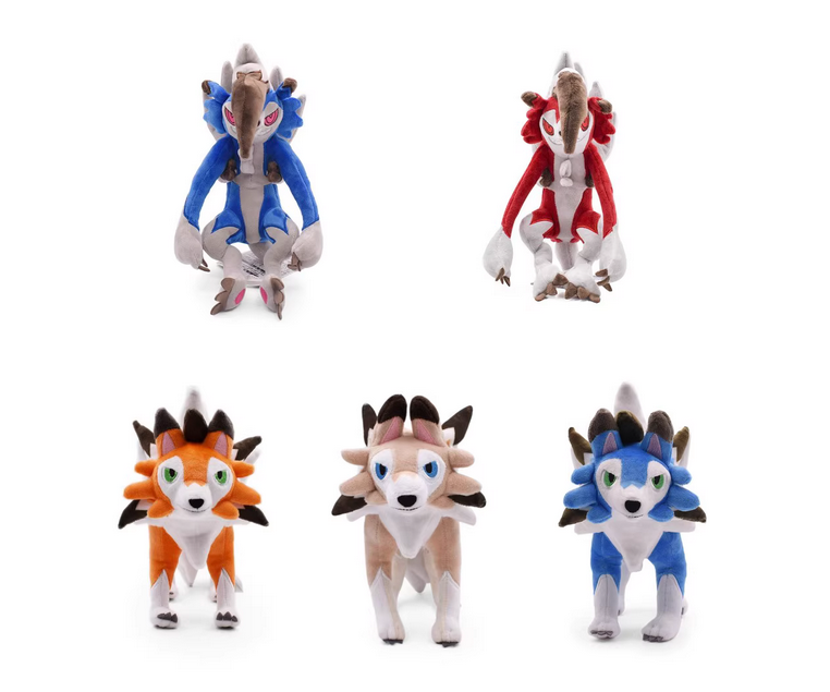 Lycanroc plush soft stuffed animal toys