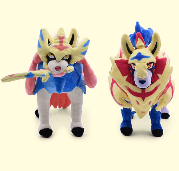 Zacian & Zamazenta plush soft stuffed animal toys