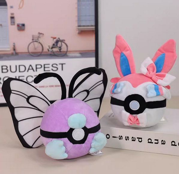 Pokémon plush Butterfree & Sylveon soft stuffed animal toys
