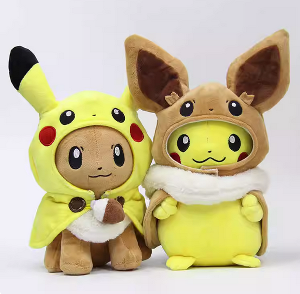 Pokémon plush Pikachu & Eevee soft stuffed animal toys