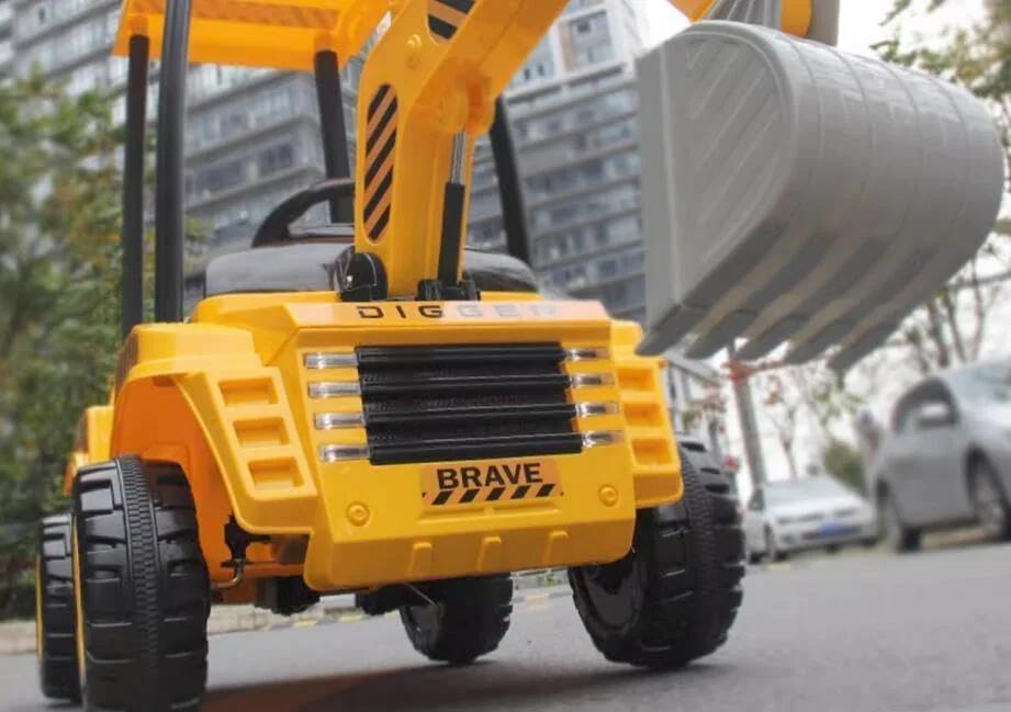 Children ride on toy kids ride on electric car electric excavator digger