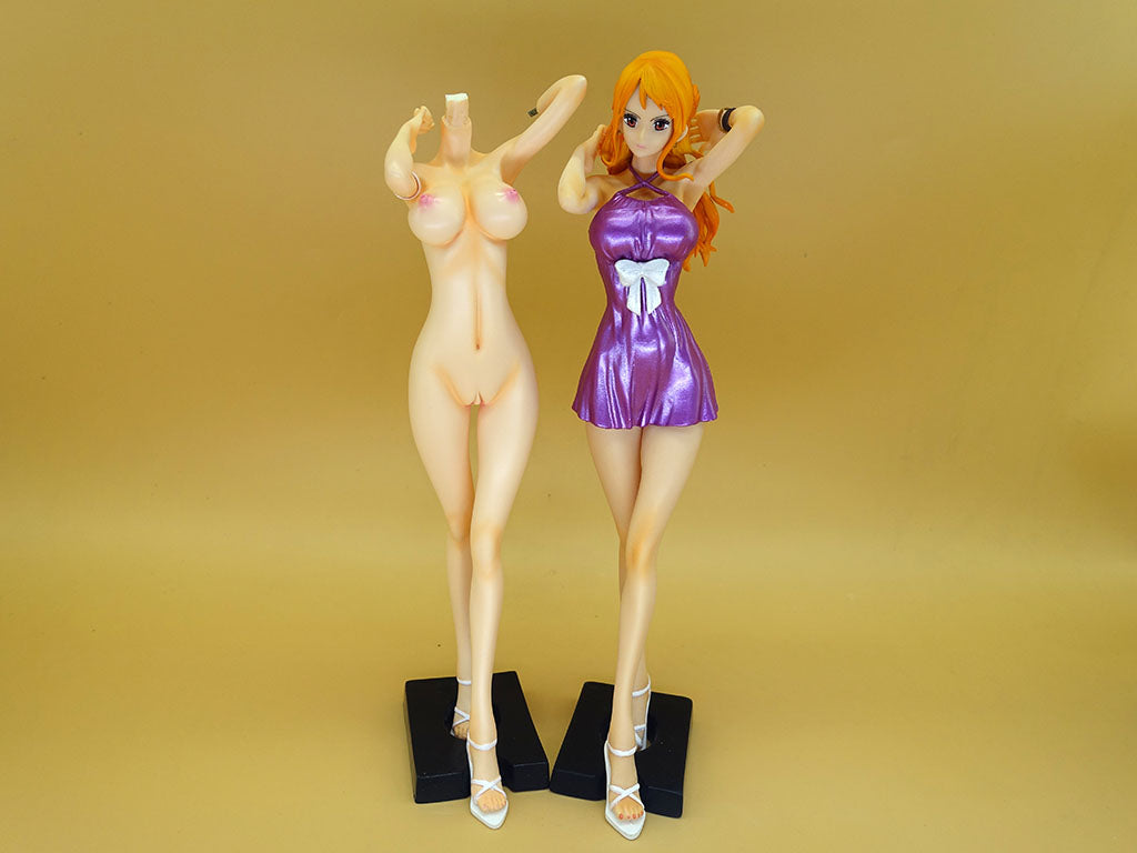 One piece nami cheongsam Ver. two bodies 1/6 anime girl figure naked anime figures