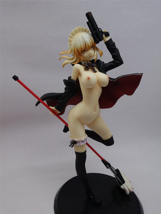 Fate/Grand Order saber figure with gun 1/6 naked anime figure sexy anime girl figure