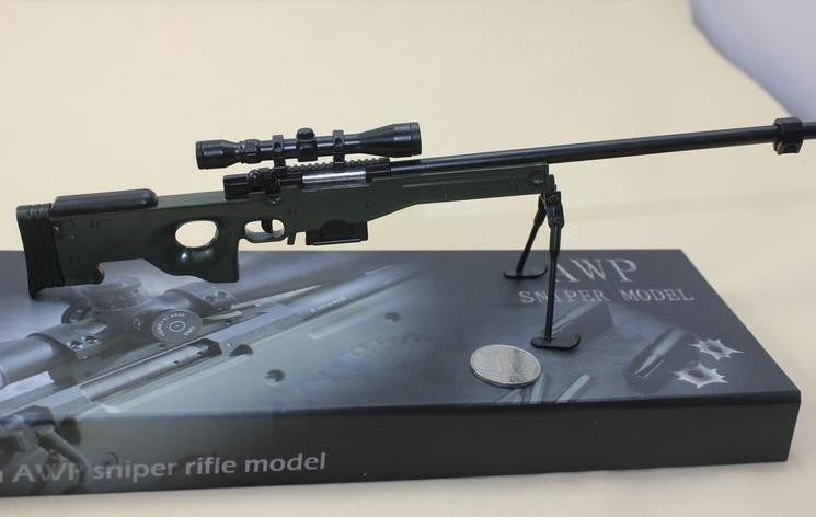 1:4 fake gun imitation gun Metal AWP sniper Rifle Toy Rifle gun model
