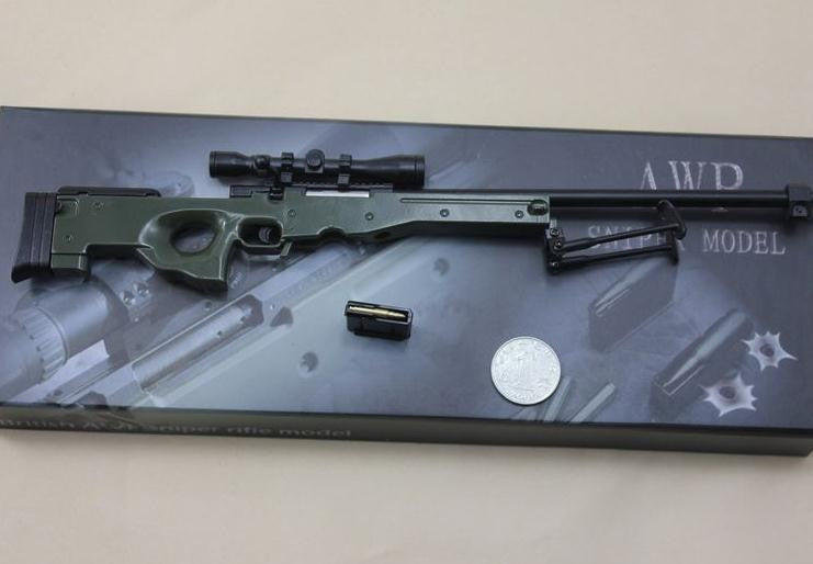 1:4 fake gun imitation gun Metal AWP sniper Rifle Toy Rifle gun model