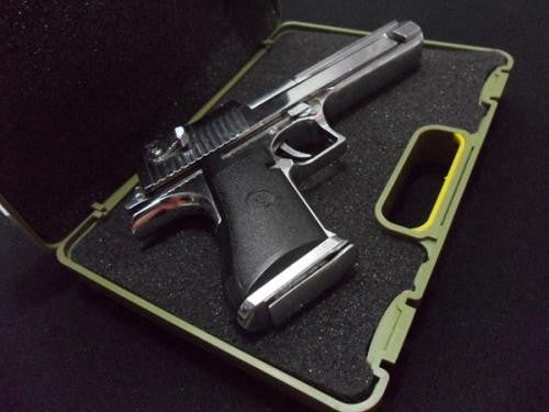 1/2.05 metal handgun Desert Eagle bright silver Ver. gun police toy pistol gun model,toy gun metal
