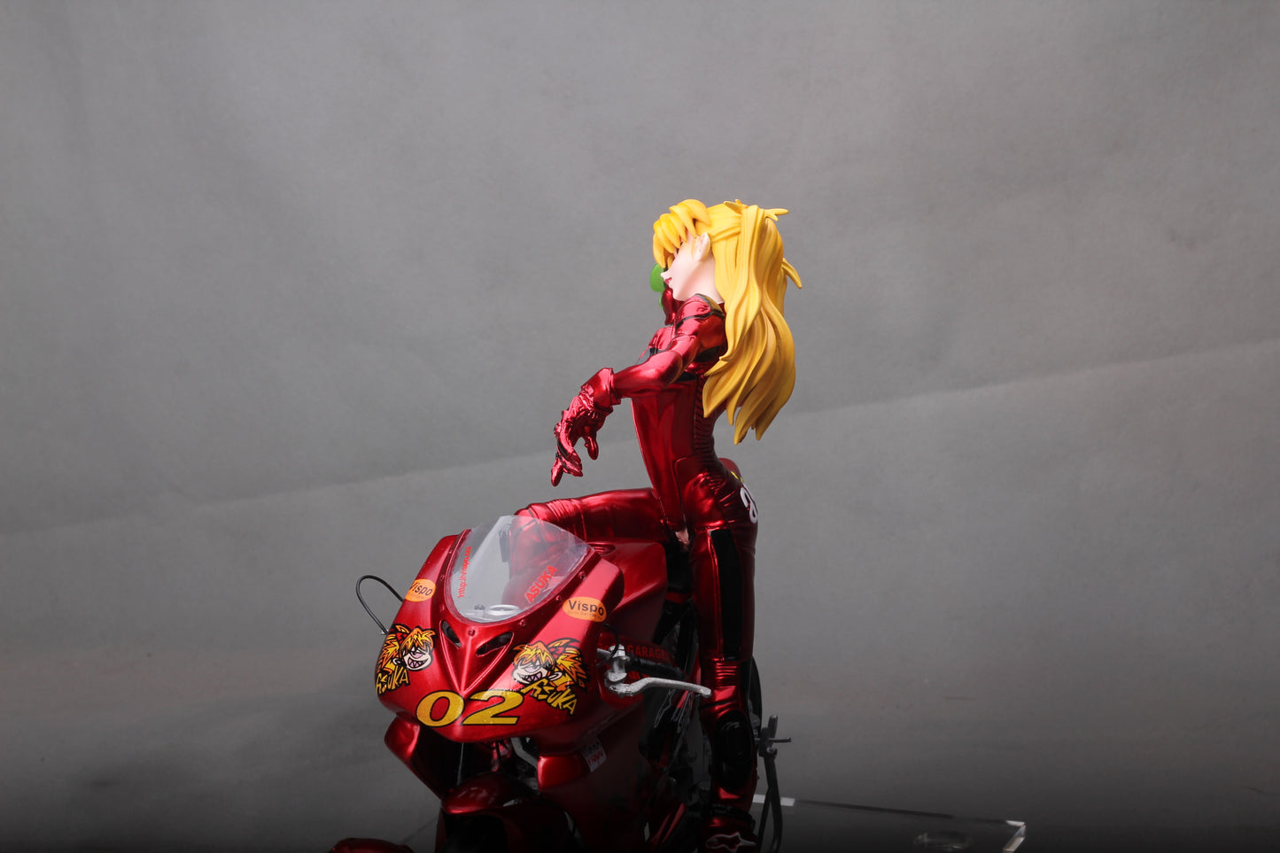 Soryu Asuka Langley with motobike 1/6 anime girl figure resin model figures