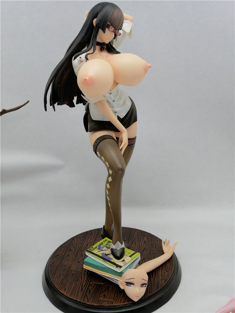 Ayame Illustration by Ban! huge breast 1/6 nude anime figure