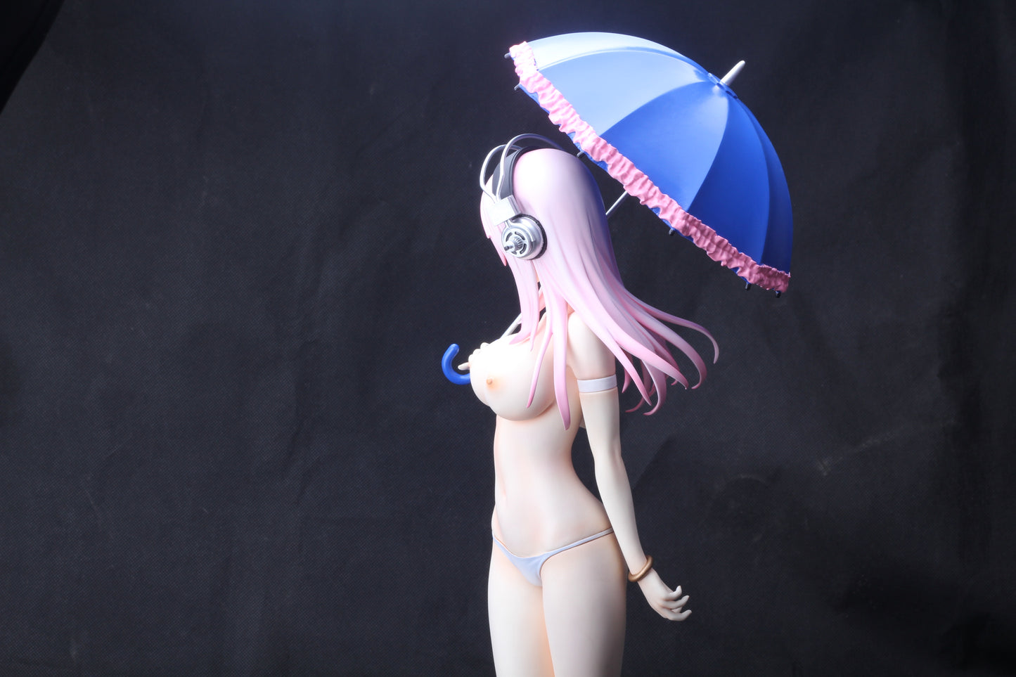 Japanese anime super sonico 1/4 naked anime figure sexy collectible action figures