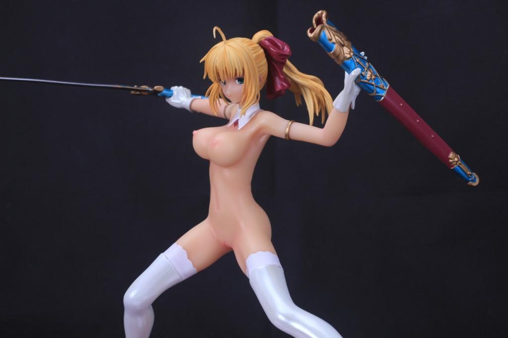 Fate/stay night Saber 1/6 nude anime figure resin figure girl