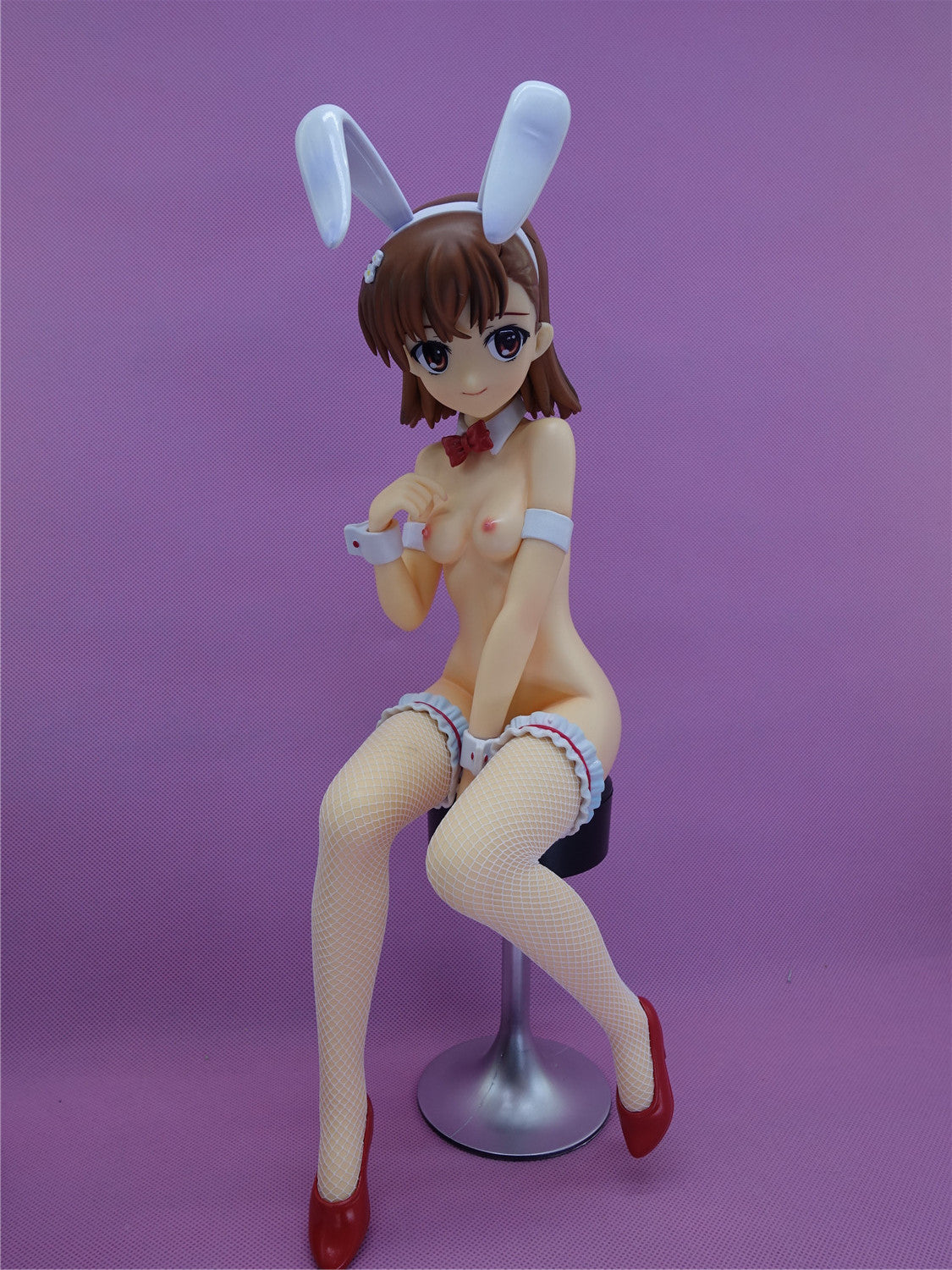 To Aru Kagaku no Railgun - Misaka Mikoto huge breast 1/4 collectible action figures naked anime figures